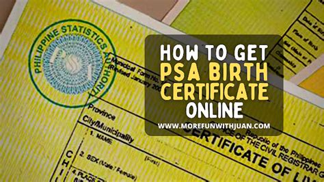 how to register psa online|Request Birth Certificate Online .